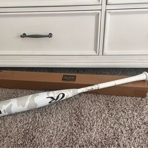 Rawlings White and Gray Kids Baseball Bat